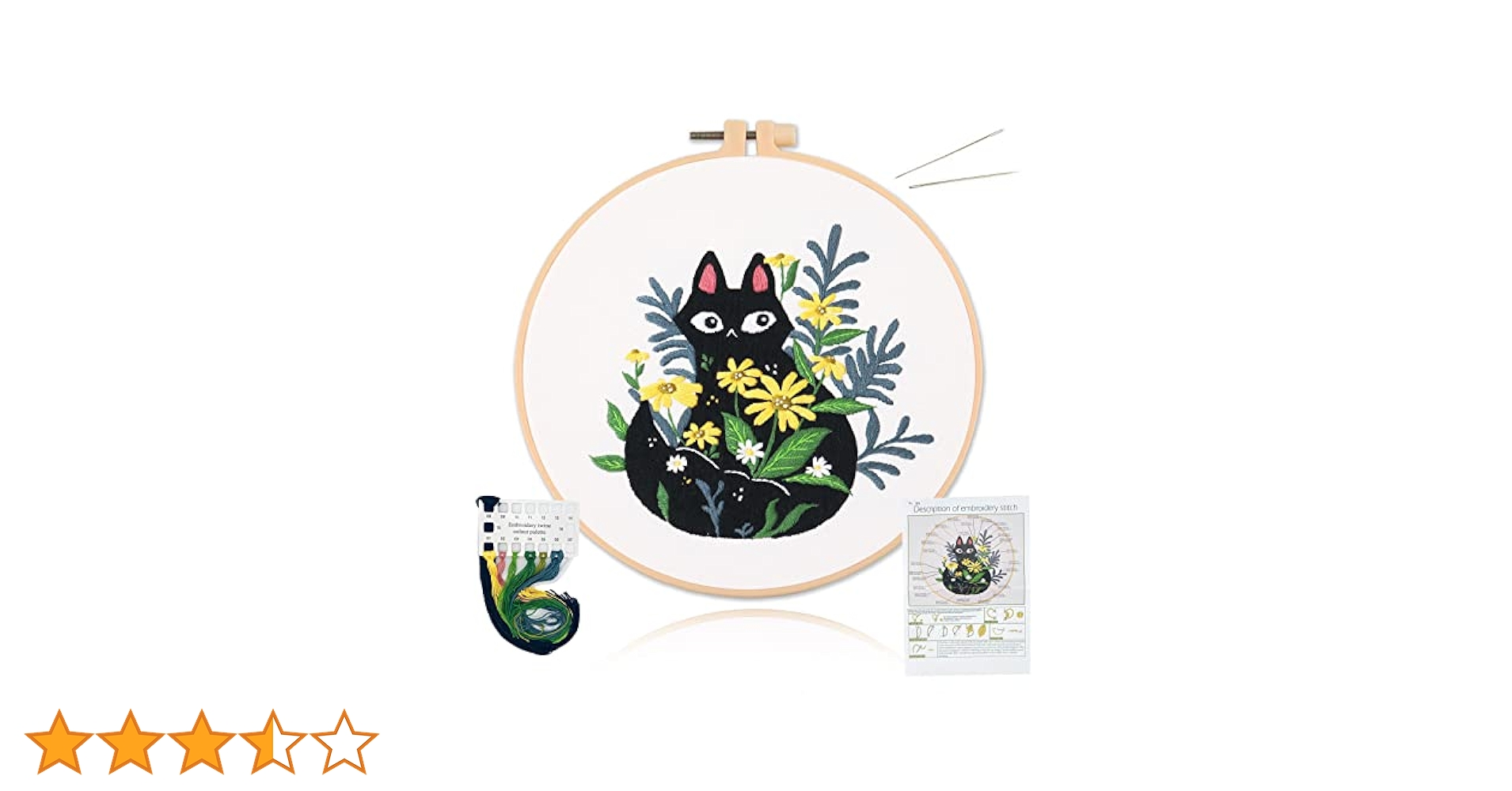 Amazon | ALLMIRA 刺繍キット 初心者 セット ししゅうキット